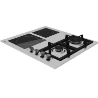 Built-in Stainless Steel & Electric Gas Hob TEKA Standalone 2 & 2 Zones 60cm EFX 60.1 2G 2H AI AL BTN Silver