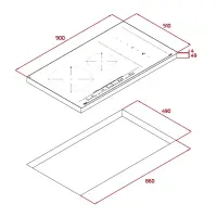 Built-in Induction Hob TEKA 4 Zones Multislider Control and Safety System 90cm IZS 96700 MST Black