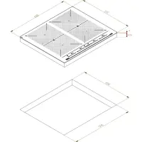 Built-in Induction Hob TEKA 4 Zones & 2 Flex Multislider Control 60cm IZF 64600 BK MSP Black