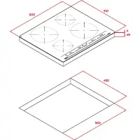 Built-in Induction Hob TEKA 4 Zones Multislider 60cm IZC 64320 BK
 MSP Black