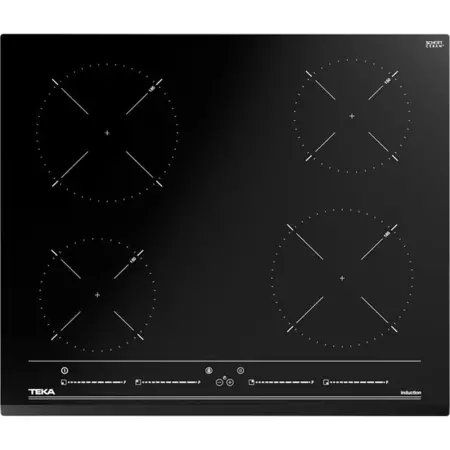 Built-in Induction Hob TEKA 4 Zones Multislider 60cm IZC 64010 BK MSS Black