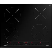 Built-in Induction Hob TEKA 4 Zones Multislider 60cm IZC 64010 BK MSS Black