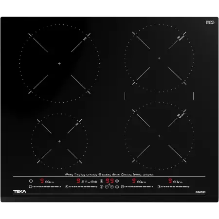 Built-in Induction Hob TEKA 4 Zones Multislider 60cm IZC 64630 BK MST Urban Black