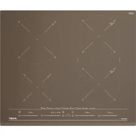 Built-in Induction Hob TEKA 4 Zones Multislider 60cm IZC 64630 LB MST Urban Brick Brown