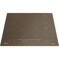 Built-in Induction Hob TEKA 4 Zones Multislider 60cm IZC 64630 LB MST Urban Brick Brown