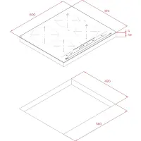 Built-in Induction Hob TEKA 4 Zones Multislider 60cm IZC 64630 LB MST Urban Brick Brown