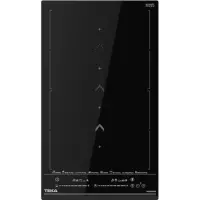 Domino Built-in Induction Hob TEKA 2 Zones Flex Multislider 30cm IZS 34700 MST Black