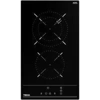 Built-in Domino TEKA Ceramic Hob 2 Zones High Light Touch Sensors 30cm TZC 32320 BK TTC Black