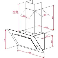 TEKA Wall Chimney Extractor Inclined & Perimeter Extraction FreshAir 90cm DVT 98660 White