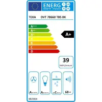 TEKA Wall Chimney Hood Inclined & Perimeter Extraction FreshAir 70cm DVT 78660 White