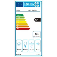 Hood TEKA Wall Chimney Inclined with Perimeter Absorption 90cm DLV 98660 SM Urban Steam Grey