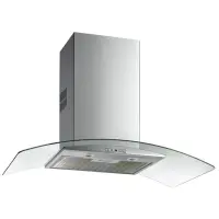 TEKA Wall Chimney Extractor with Crystal Blade 3+1 Speeds 637m3/h 90cm NC 980 Silver