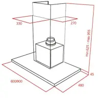 TEKA Wall Chimney Extractor 4 Speeds & Dual Suction Turbine 638m3/h 60cm DSJ 680 Silver