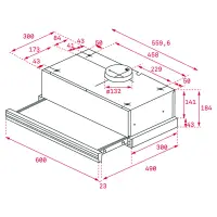 Pull-out Hood TEKA EcoPower 5+1 Speeds 385m3/h 60cm CNL 6415 PLUS Inox