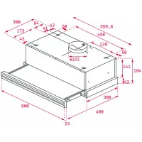 Pull-out Hood TEKA EcoPower 2 +1 Speeds 385m3/h 60cm CNL 6415 WH