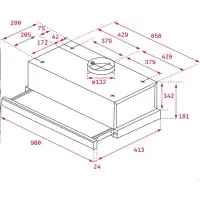 Pull-out Hood TEKA 2 Speeds 304m3/h 90cm TL 9310 Silver