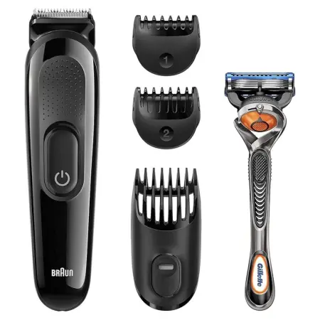 Set Rechargeable Trimmer Braun SK3000 + Gillette F5 ProGlide