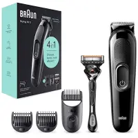 Set Rechargeable Trimmer Braun SK3300 + Gillette F5 ProGlide