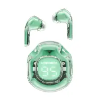 Wireless Hands Free TWS Acefast T9 Color Mint Green v5.3  with Led Display Noise Reduction IPX4 Inlude Case and Llanyard