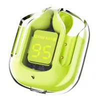 Wireless Hands Free TWS Acefast T6 Color Youth Green v5.0  with Led Display Noise Reduction IPX4 Inlude Case