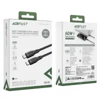 Data Cable Acefast C8-03 USB-C to USB-C 60W 1.2m Black Braided