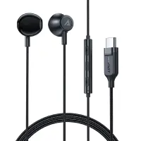 Hands Free Acefast L2 Earphones Stereo USB-C Black 1.2m