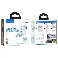 Wireless Hands Free Hoco EQ12 Rima TWS V5.3 350 mAh Master/Slave Switch Blue