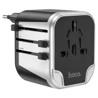 Hoco DC60 Universal EU, USA, UK, AUS και 2 x USB 5V / 2.4A