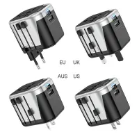 Hoco DC60 Universal EU, USA, UK, AUS και 2 x USB 5V / 2.4A