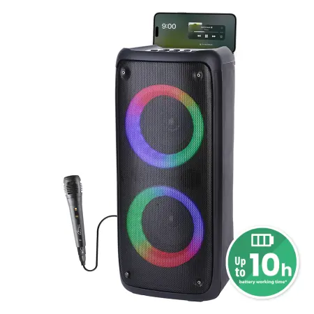 Portable Bluetooth Speaker Media-Tech Playbox Shake BT MT3181 RMS 40W, PMPO 1000W, with MP3 player and KARAOKE Function