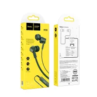 Hands Free Hoco M86 Oceanic Universal Earphones Deep Bass Stereo 3.5mm Green 1.2m