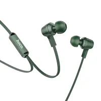 Hands Free Hoco M86 Oceanic Universal Earphones Deep Bass Stereo 3.5mm Green 1.2m