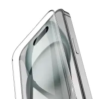 Tempered Glass Hoco Premium Series A37 120CC Large Arc Edges Dustproof 0.4mm 3D Anti-Static for Apple iPhone 15 Pro Max