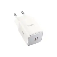 Travel Charger Hoco N43 Vista with USB-C PD30W GaN Tech Small Size White