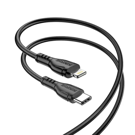 Data Cable Borofone BX51 Triumph USB-C to Lightning 12W 2.4A 1m Black