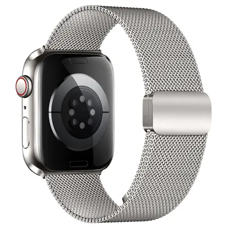 Watchband Hoco WA26 42/44/45/49mm Stainless Steel + Strong Magnetic για Apple Watch series 1/2/3/4/5/6/7/8/9/SE/SE2/Ultra/Ultra2 Silver