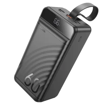 Power Bank Hoco J123C Element 60000mAh PD3.0, PD20W, QC3.0, QC2.0 with 3xUSB-A and USB-C Black