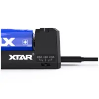 Φορτιστής Μπαταριών Βιομηχανικού Τύπου Xtar FC2 USB-C, 2 Θέσεων με Ένδειξη Φόρτισης για Μπαταρίες από 10440 έως 22650