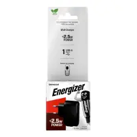 Travel Charger Energizer  με USB-Α 2,5W Black