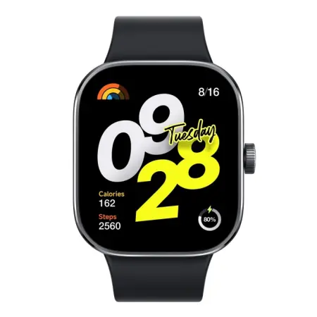 Smartwatch Xiaomi Redmi Watch 4 Waterproof 5 ATM 1.97" AMOLED Calling Black BHR7854GL