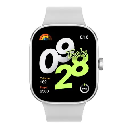 Smartwatch Xiaomi Redmi Watch 4 Waterproof 5 ATM 1.97" AMOLED Calling Silver BHR7848GL