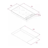 Domino Built-in Induction Hob TEKA 2 Zones Multislider 30cm IZC 32600 MST Black