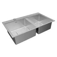 Inox sink TEKA ¨Inset installation 2 Troughs 86x52cm ZENIT RS15 2B Auto Pro Maestro