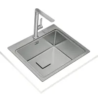 Inox TEKA Inset Sink 1 Trough 60x52cm ZENIT RS15 1B Auto Pro Maestro