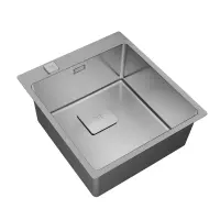 Inox sink TEKA 2 in 1 installation with 1 Troughs 44x50cm FORLINEA 40.40 RS 15 Auto