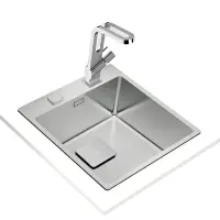 Inox sink TEKA 2 in 1 installation with 1 Troughs 44x50cm FORLINEA 40.40 RS 15 Auto