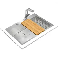 Inox sink TEKA 2 in 1 installation 1 Troughs 75x50cm FORLINEA RS15 71.40 Auto