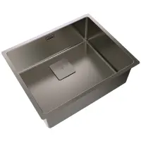 Metallic Τitanium Sink TEKA 3 in 1 Installation 1 Troughs 54x44cm FLEXLINEA RS15 50.40