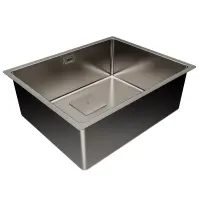 Metallic Τitanium Sink TEKA 3 in 1 Installation 1 Troughs 54x44cm FLEXLINEA RS15 50.40