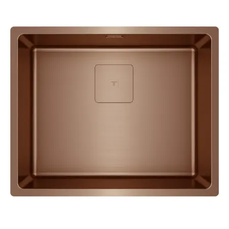 Metallic Copper Sink TEKA 3 in 1 Installation 1 Troughs 54x44cm FLEXLINEA RS15 50.40